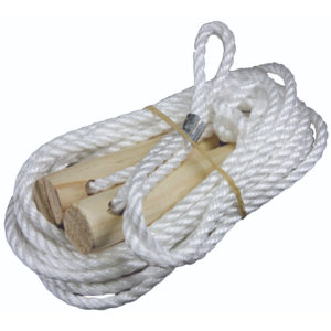 DOUBLE GUY ROPE KIT, HEAVY DUTY WOOD SLIDES, 6MM ROPE