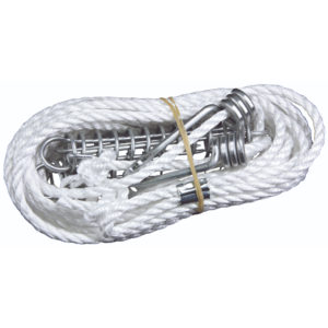 DOUBLE GUY ROPE KIT, 6MM ROPE, SPRINGS, WIRE SLIDES
