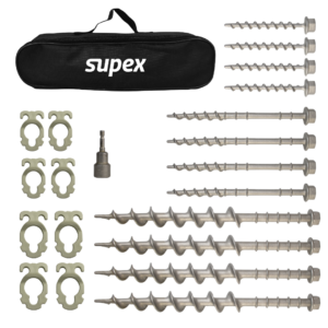 DELUXE ALLOY SCREW IN PEG KIT